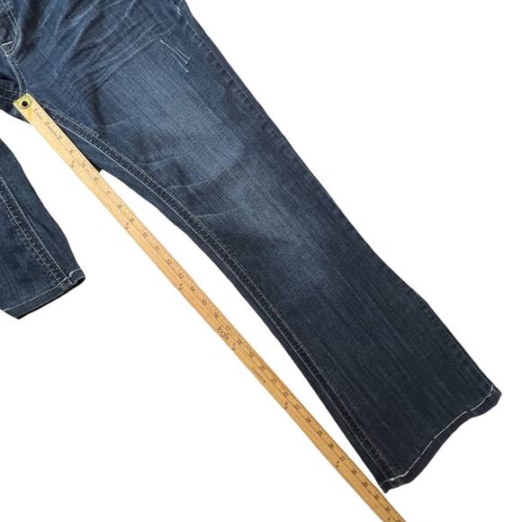 Grace in LA Jeans Size 13/30 Embellished Bootcut Rhinestone Pockets FLAW - Picture 7 of 15